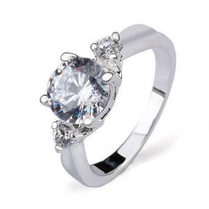 Wedding Engagement Silver Ring