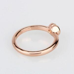 18k Rose Gold Plated Heart Design Crystal Ring